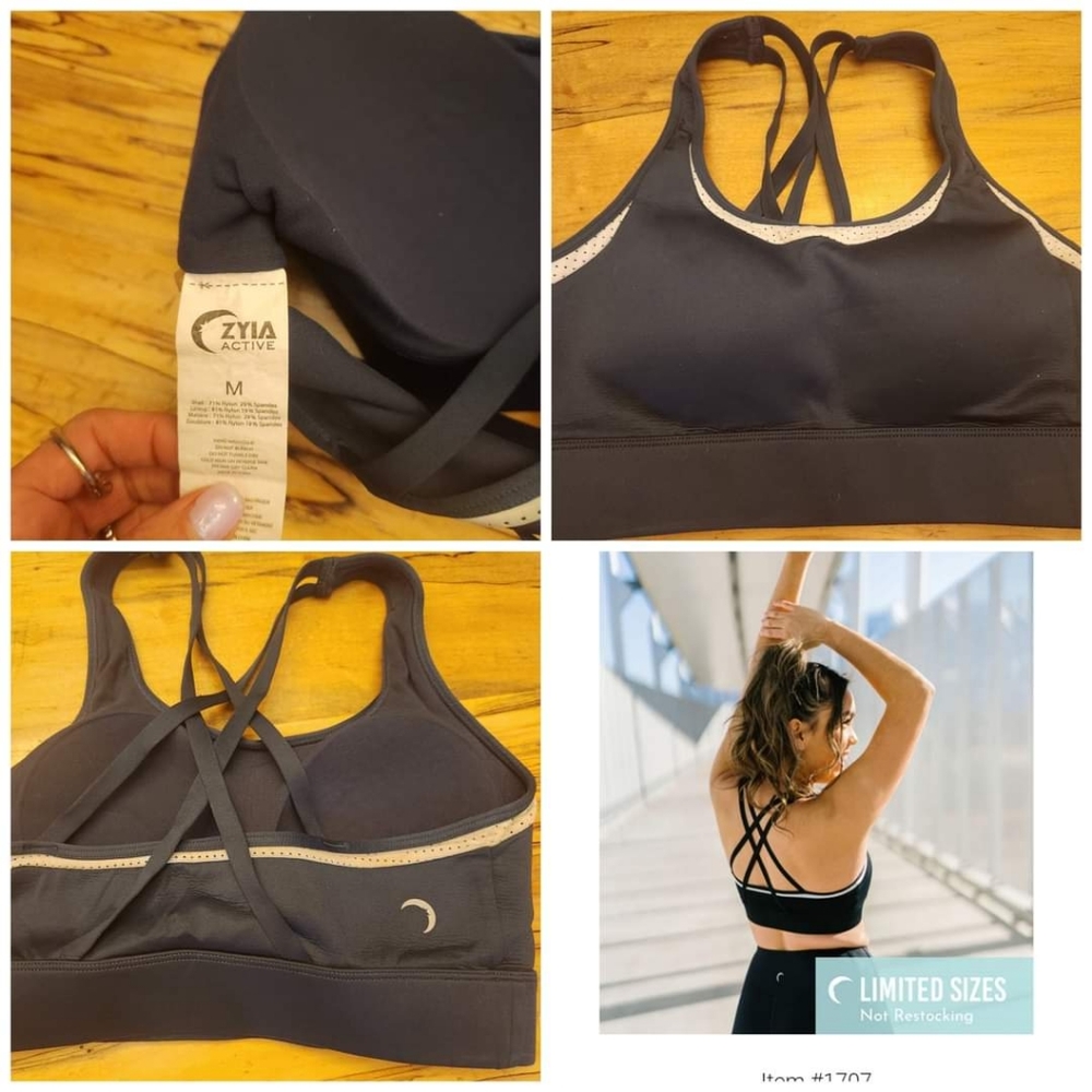 Navy primo bra. Med high support Size medium UGC $15